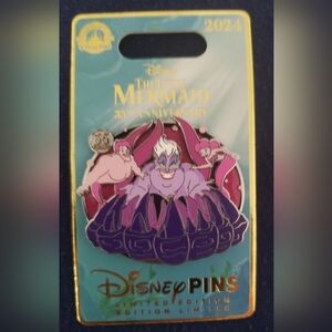 Disney Parks 2024 The Little Mermaid 35th Anniversary Ursula Limited Edition Pin